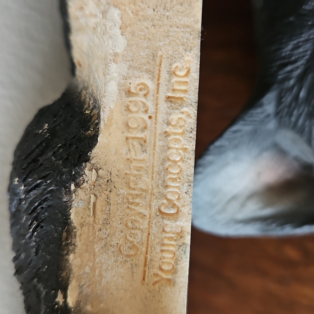 Vintage 90's Door Topper Or Shelf Sitter  Tuxedo Cats By CBC & Young Concepts - Picture 8 of 16